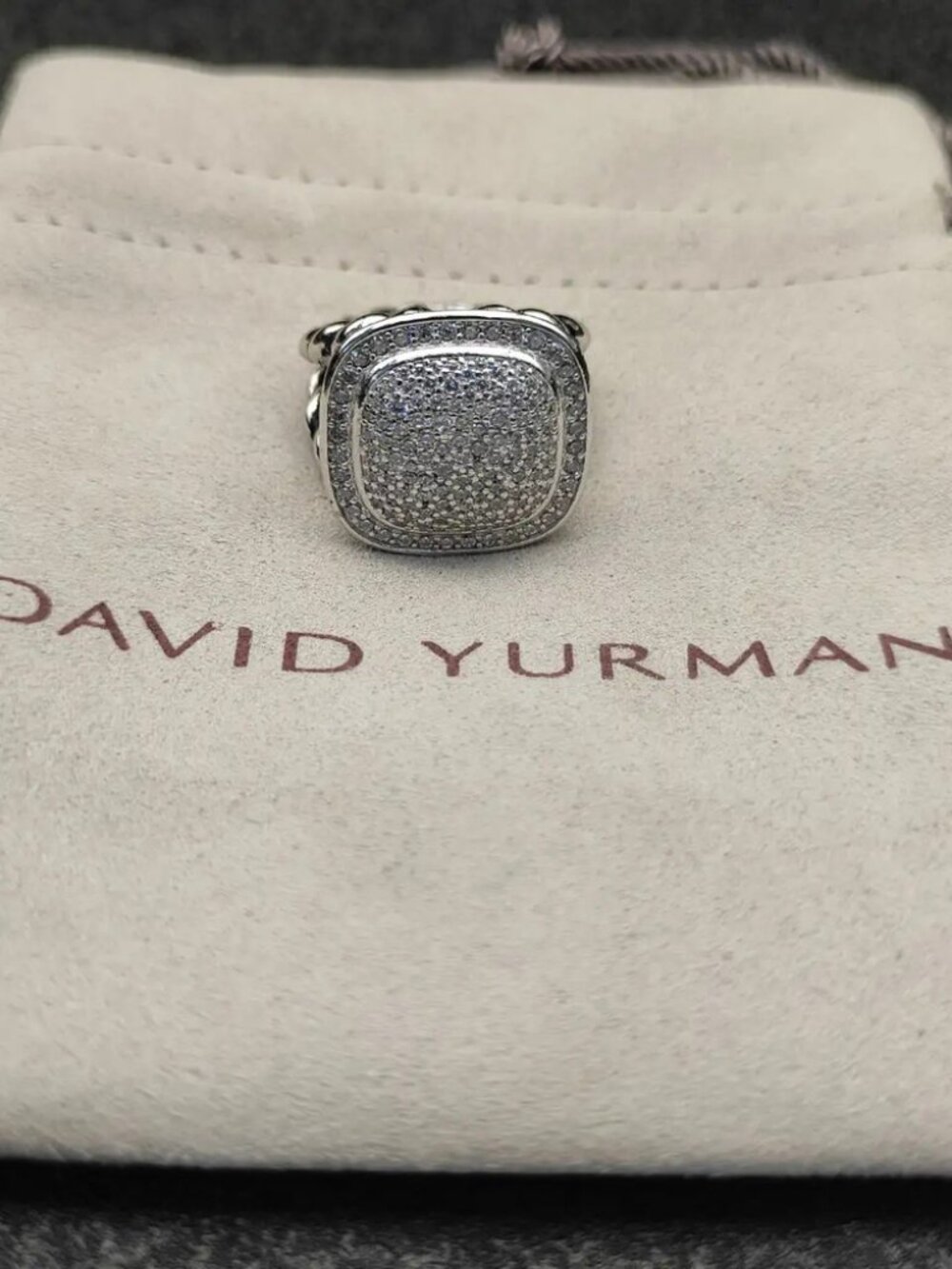 David Yurman Square Diamond Ring